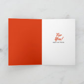 秋紅葉感謝祭センターピースカード カード (内部)