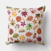 秋紅葉感謝祭ハーベストパターン クッション (正面)