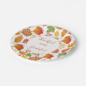 秋紅葉感謝祭 ペーパープレート (アングル)