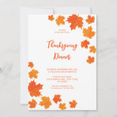 秋紅葉感謝祭 招待状 (正面)