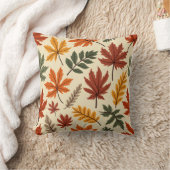 秋紅葉枕 クッション (ブランケット)
