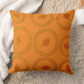 秋紅葉模様枕 クッション (ブランケット)