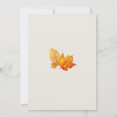 秋紅葉水彩結婚式招待状 招待状 (裏面)