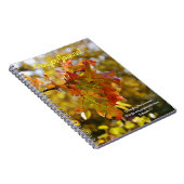 秋紅葉祈りの言葉ジャーナルノートブック ノートブック (右側)