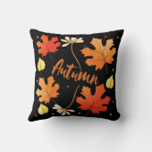 秋紅葉紅葉 クッション (裏面)