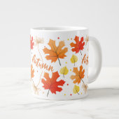 秋紅葉紅葉 ジャンボコーヒーマグカップ (正面右)