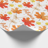 秋紅葉紅葉 ラッピングペーパー (角)