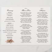 秋紅葉素朴カントリーウェディングプログラム (裏面)