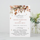 秋紅葉素朴カントリーウェディングプログラム (スタンド正面)