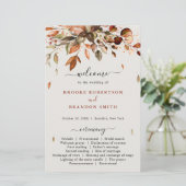 秋紅葉素朴カントリーウェディングプログラム (スタンド正面)
