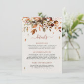 秋紅葉素朴カントリーウェディング詳細 エンクロージャーカード (スタンド正面)