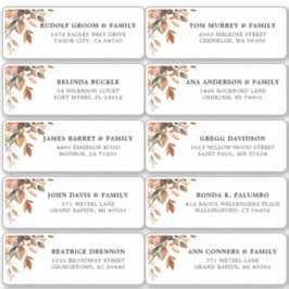 秋紅葉素朴カントリーゲストアドレスセント シール