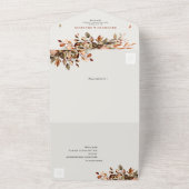 秋紅葉素朴カントリーボ結婚ホのQR オールインワン招待状 (外側)