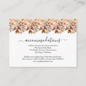 秋紅葉素朴カントリーボ結婚ーホズ エンクロージャーカード (正面)