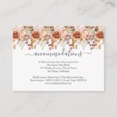 秋紅葉素朴カントリーボ結婚ーホズ エンクロージャーカード (正面)