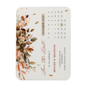 秋紅葉素朴国この日付を保存 マグネット (縦)