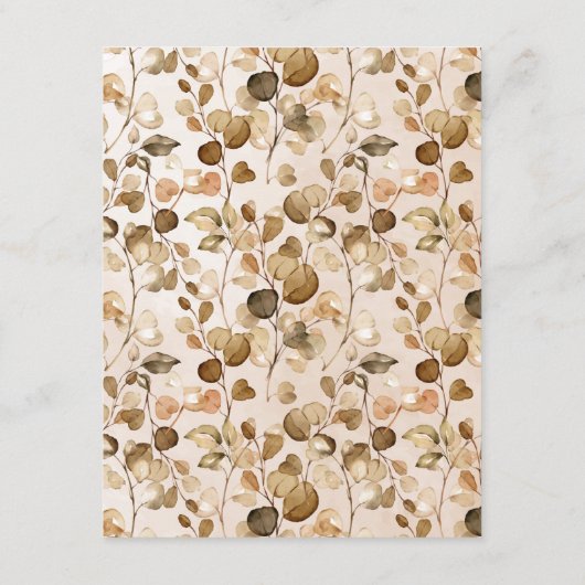 秋紅葉結婚の挿入カード エンクロージャーカード (裏面)