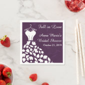 秋紅葉結婚ズドレスブライダルシャワー スタンダードカクテルナプキン (インサイチュ)