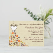 秋紅葉結婚ズドレスブライダルシャワー 招待状 (スタンド正面)