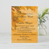 秋紅葉結婚式招待状 招待状 (スタンド正面)