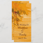 秋紅葉結婚式 プログラム (正面/裏面)