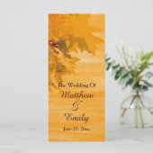 秋紅葉結婚式 プログラム (スタンド正面)