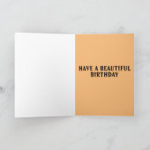 秋紅葉誕生日グリーティングカード カード (内部)