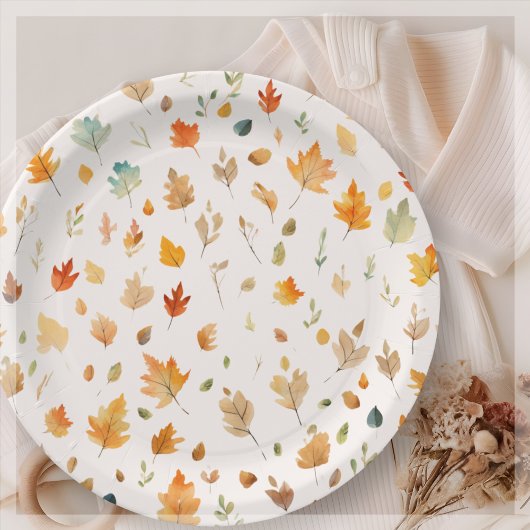 秋紅葉 | ペーパープレート