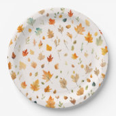 秋紅葉 | ペーパープレート (正面)