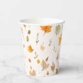 秋紅葉 | 紙コップ (裏面)