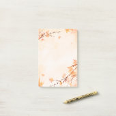 秋紅葉Itノートの投稿 ポストイット (デスク上)