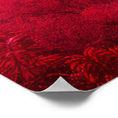 秋素晴らしの中国の壁 – 風光明媚な赤 ポスター (角)