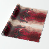 秋素晴らしの中国の壁 – 風光明媚な赤 ラッピングペーパー (アンロールド)