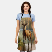 秋素晴らしの海で12ポイントのバック エプロン (着用した状態)