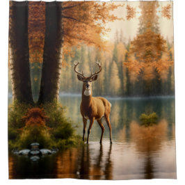 秋素晴らしの海で12ポイントのバック シャワーカーテン