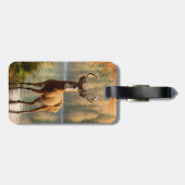 秋素晴らしの海で12ポイントのバック ラゲッジタグ (裏面横)