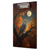 秋素晴らしの角フクロウ クリップボード (左)
