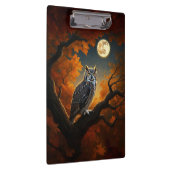 秋素晴らしの角フクロウ クリップボード (右)