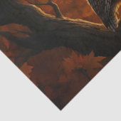 秋素晴らしの角フクロウ 薄葉紙 (詳細)