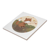 秋素晴らし:キツネ タイル (側面)