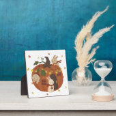 秋素晴らし：バニー&カボチャ フォトプラーク (インサイチュ)