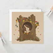 秋素晴らし：ビーグル カード (正面/裏面インサイチュ)