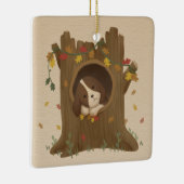 秋素晴らし：ビーグル セラミックオーナメント (右)