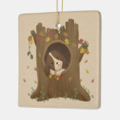 秋素晴らし：ビーグル セラミックオーナメント (左)