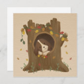 秋素晴らし：ビーグル 招待状 (正面/裏面)