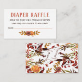 秋素朴おむつラッフルチケット エンクロージャーカード (正面/裏面)