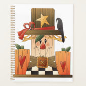 秋素朴かかし（カボチャとカラス） プランナー手帳 (正面)