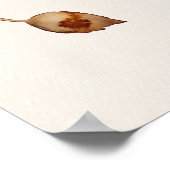 秋素朴と秋のフローラ結婚の歓迎 ポスター (角)