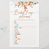 秋素朴なブライダルシャワー絵文字ゲーム (正面)