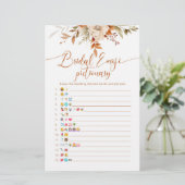 秋素朴なブライダルシャワー絵文字ゲーム (スタンド正面)